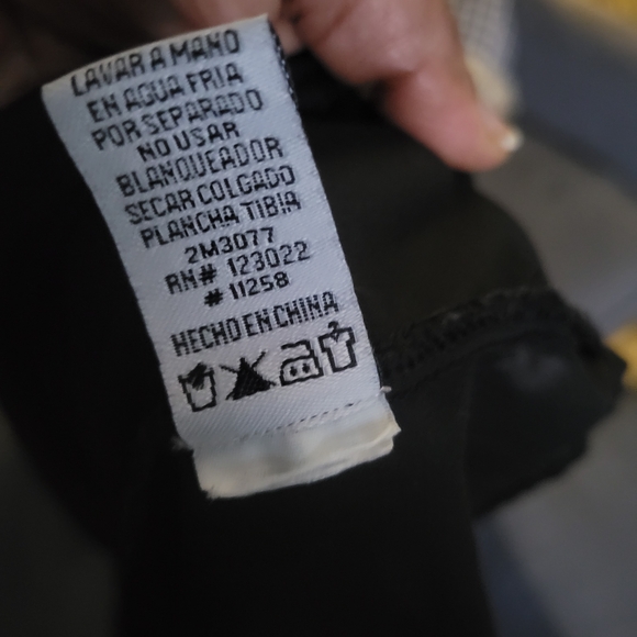 CECICO Black Sheer Chiffon Layered Sleeveless Blouse - Size M - Picture 6 of 6